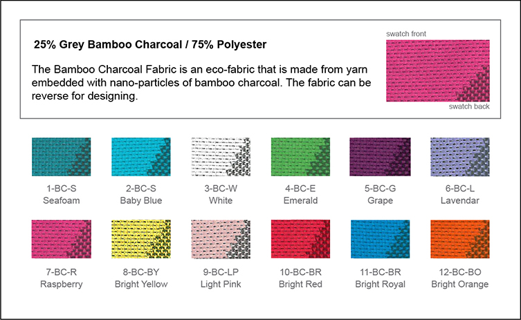 fabric swatch sample_bamboo Charcoal