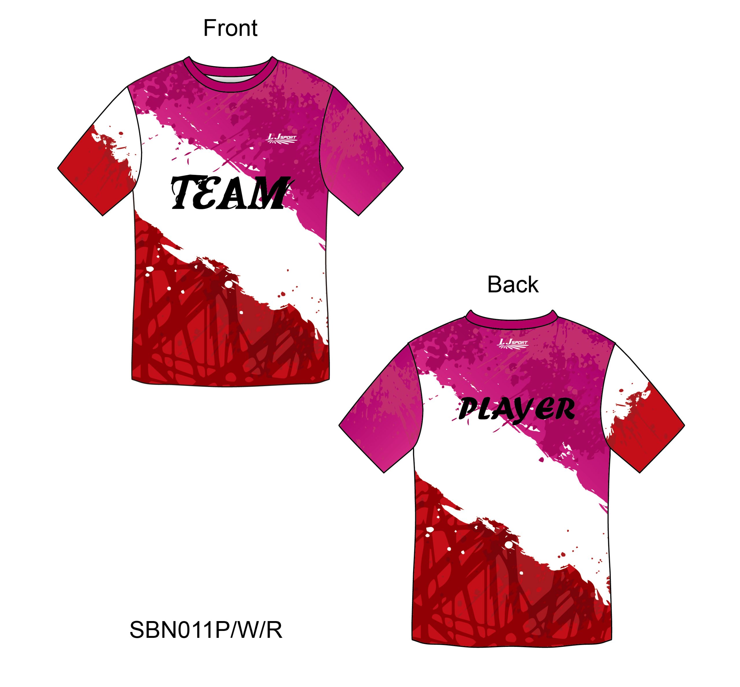 SBN011P_W_R #football jersey #badminton #sublimation football jersey #sublimation handball jersey #足球球衣 #手球球衣 #排球球衣